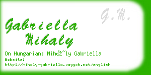 gabriella mihaly business card